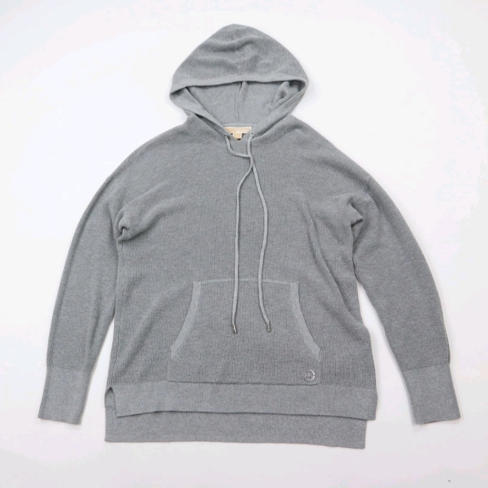 Michael Kors Gray Waffle Knit Hoodie | Size XL | NWT
